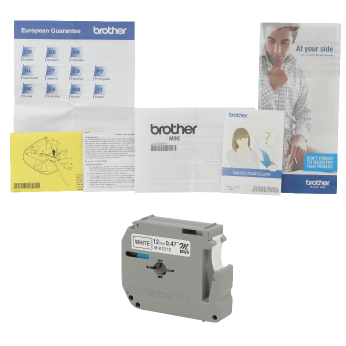 Rotulador Personal Brother PTM95, Teclado QWERTY, Plantillas Deco Mode, Blanco 4