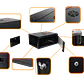 LINKMADE Laterales-Remov 4U 45cm-Fondo Rack Pared Mural Negro - Miniatura 3
