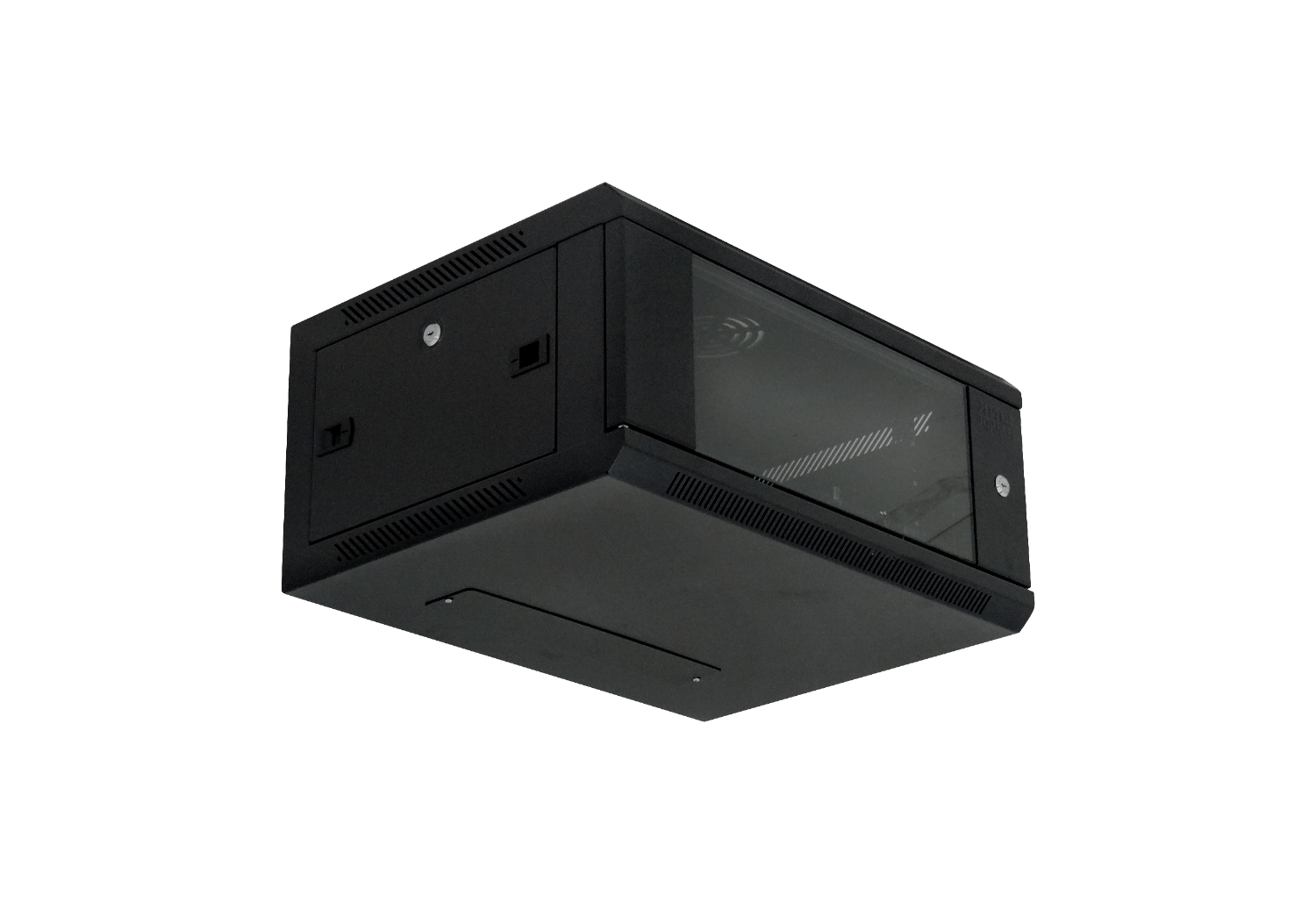 LINKMADE Laterales-Remov 4U 45cm-Fondo Rack Pared Mural Negro 6
