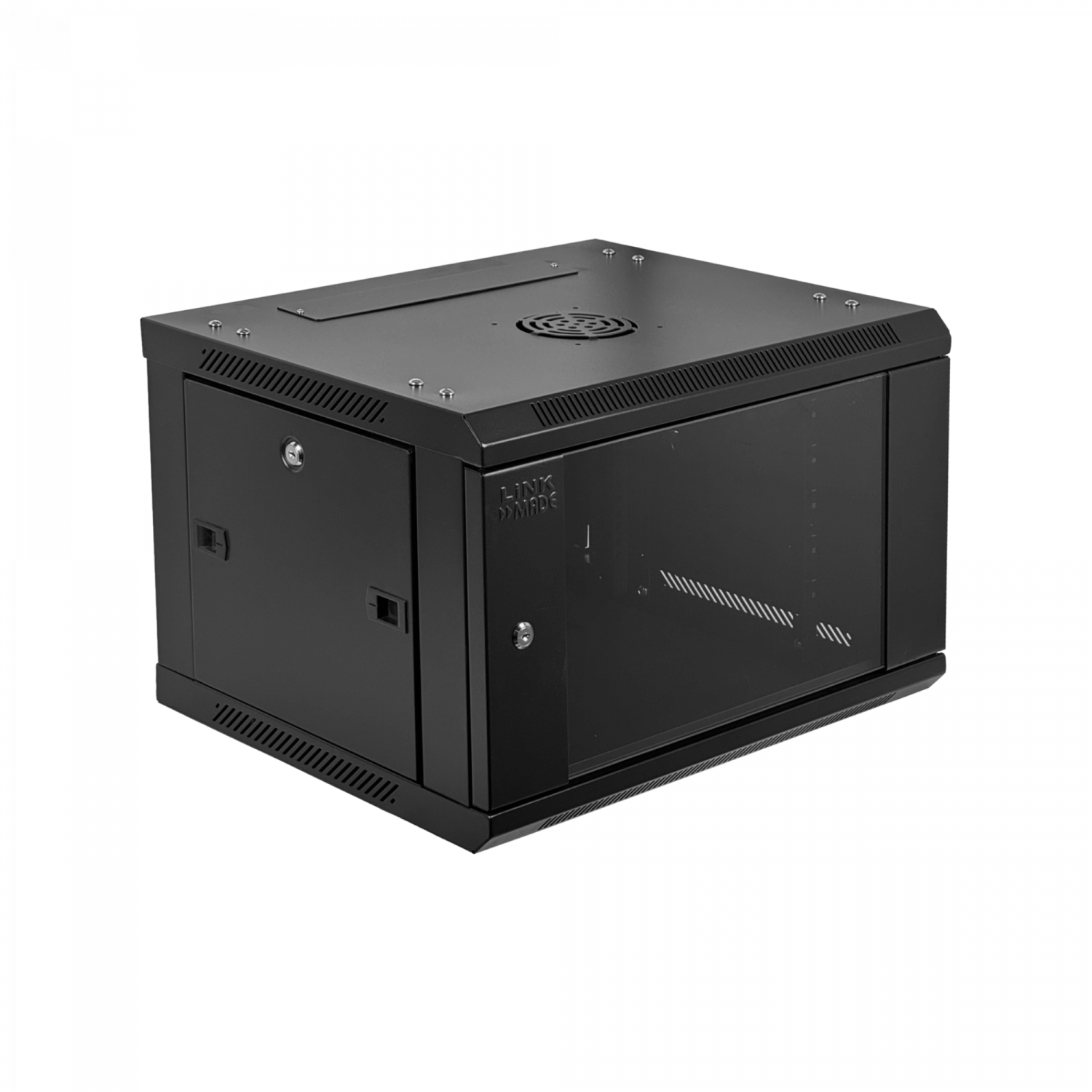 Gabinete Rack Mural LINKMADE RK06-4LD 6U 45cm Fondo - Desarmado 7