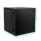 Rack LINKMADE 12U, Doble Bisagra, Fondo 60cm, Negro, Incluye 2U - Miniatura 3