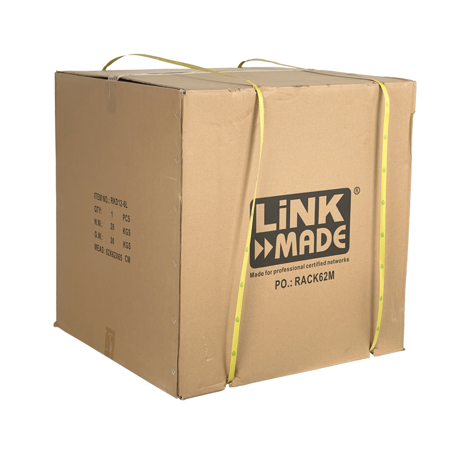 Rack LINKMADE 12U, Doble Bisagra, Fondo 60cm, Negro, Incluye 2U 5
