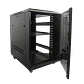 Rack Piso LINKMADE RK18-9VL 18U 90cm Fondo Negro PDU y Ventilacion Incluidas - Miniatura 2