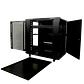 Rack Piso LINKMADE RK18-9VL 18U 90cm Fondo Negro PDU y Ventilacion Incluidas - Miniatura 7