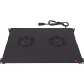 Panel Ventilado LINKMADE RAT-1L 1U Negro 2 Ventiladores con Switch Encendido 220VAC - Miniatura 2