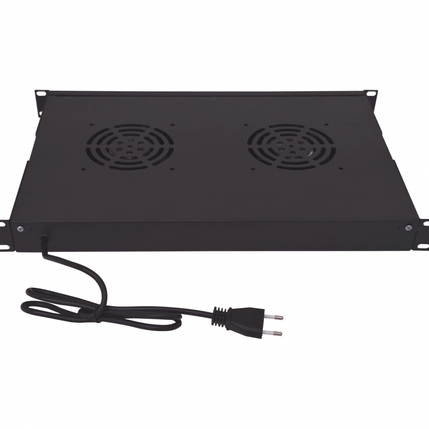 Panel Ventilado LINKMADE RAT-1L 1U Negro 2 Ventiladores con Switch Encendido 220VAC 3