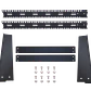 Bastidor LINKMADE 12U, Simple, Negro, 2 Pilares, Altura 59cm, Desarmado - Miniatura 2