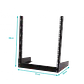 Bastidor LINKMADE 12U, Simple, Negro, 2 Pilares, Altura 59cm, Desarmado - Miniatura 3