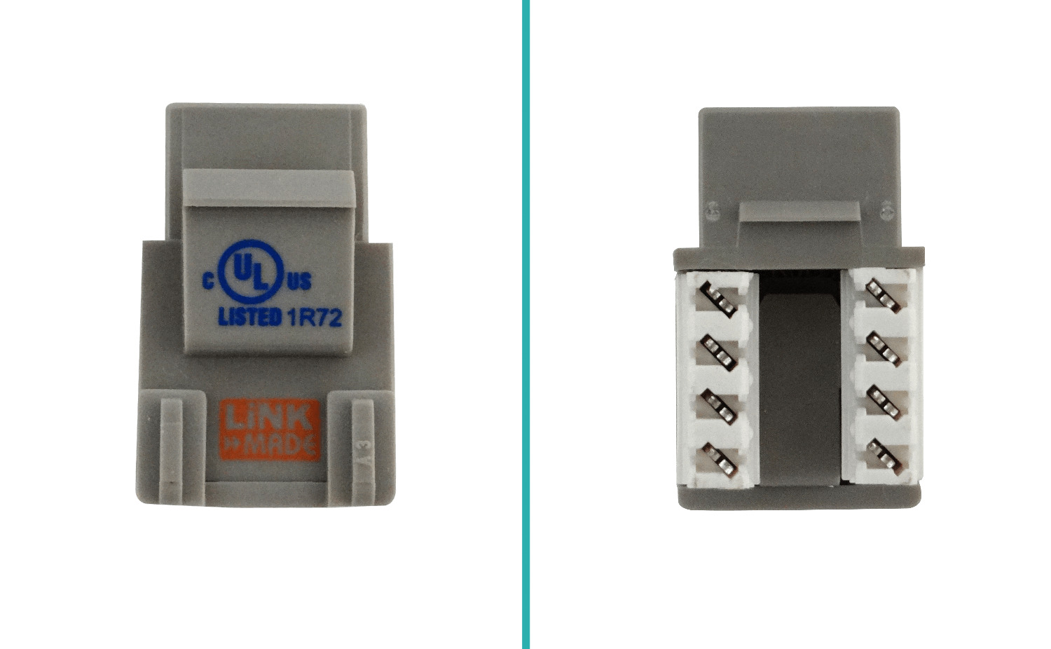 Keystone LINKMADE KP5GL Gris Cat5E UUTP Punchable RJ45 Hembra 3