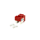 LINKMADE Rojo Cat5E U/UTP Punchable Keystone Conector Hembra RJ45 - Miniatura 5