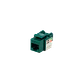 LINKMADE Verde Cat5E U/UTP Punchable Keystone Conector Hembra RJ45 - Miniatura 1