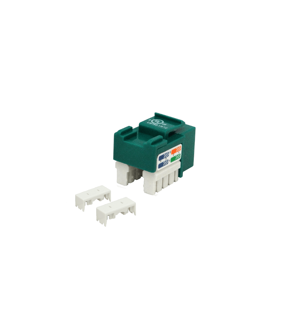 LINKMADE Verde Cat5E U/UTP Punchable Keystone Conector Hembra RJ45 3