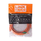 Cable Patch Cruzado LINKMADE Cat5e 7mt Naranjo U/UTP CrossOver 568A/568B - Miniatura 1