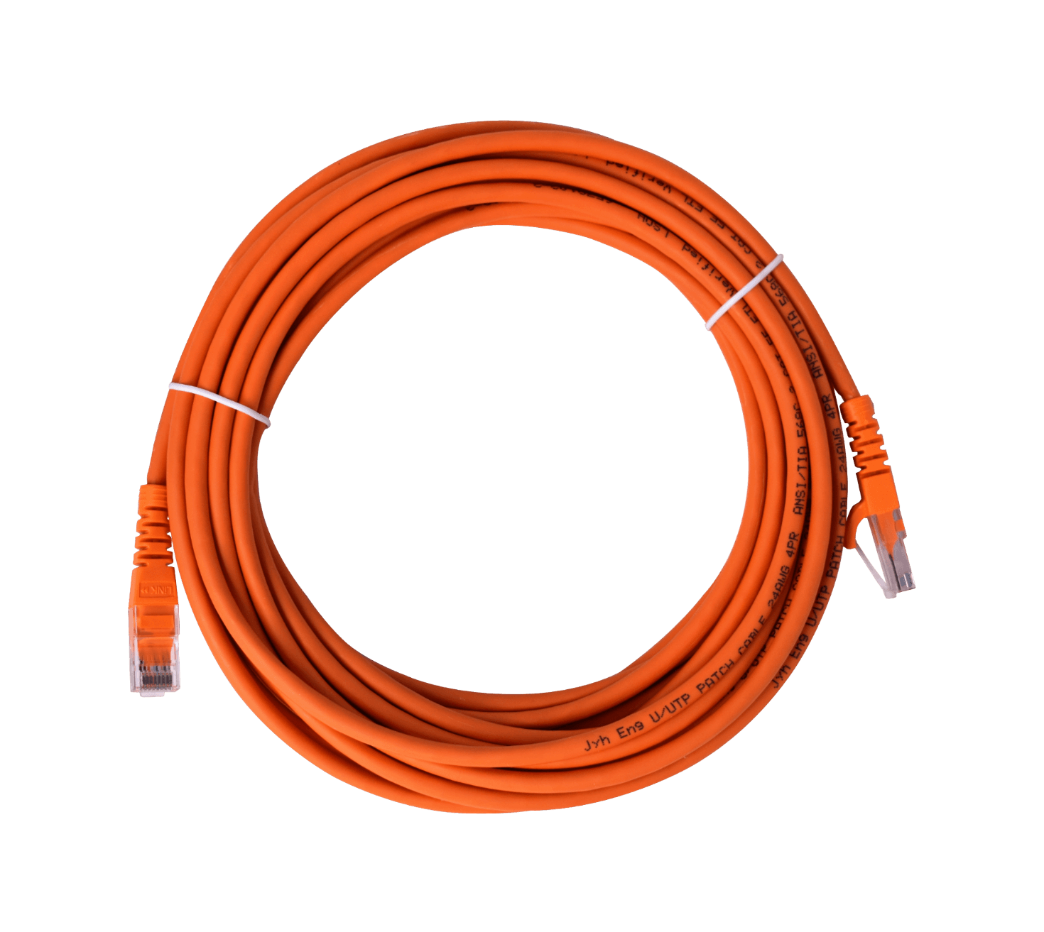 Cable Patch Cruzado LINKMADE Cat5e 7mt Naranjo U/UTP CrossOver 568A/568B 2