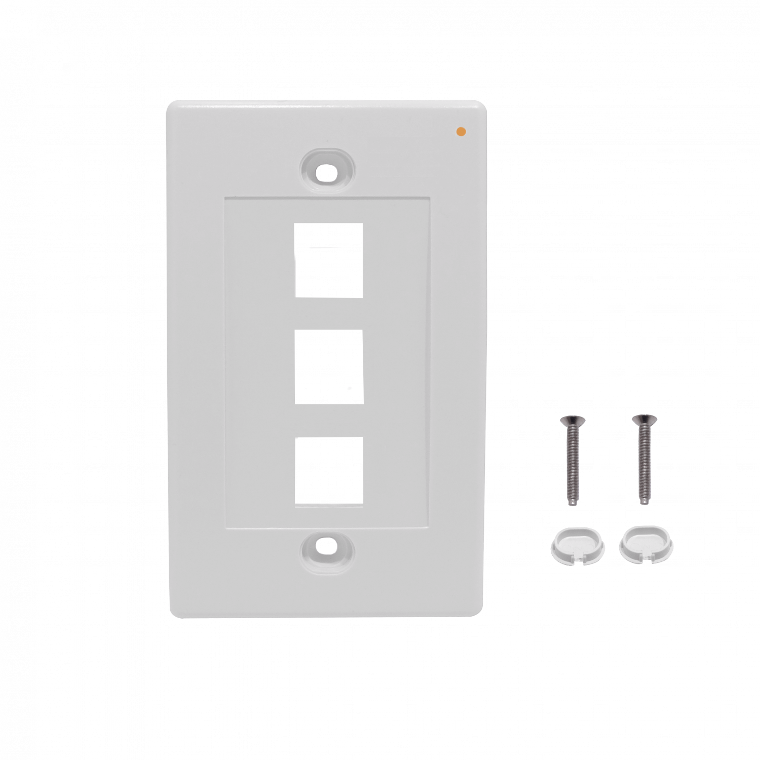 LINKMADE Blanco 3-Keystone Vertical Faceplate 70x114mm 2