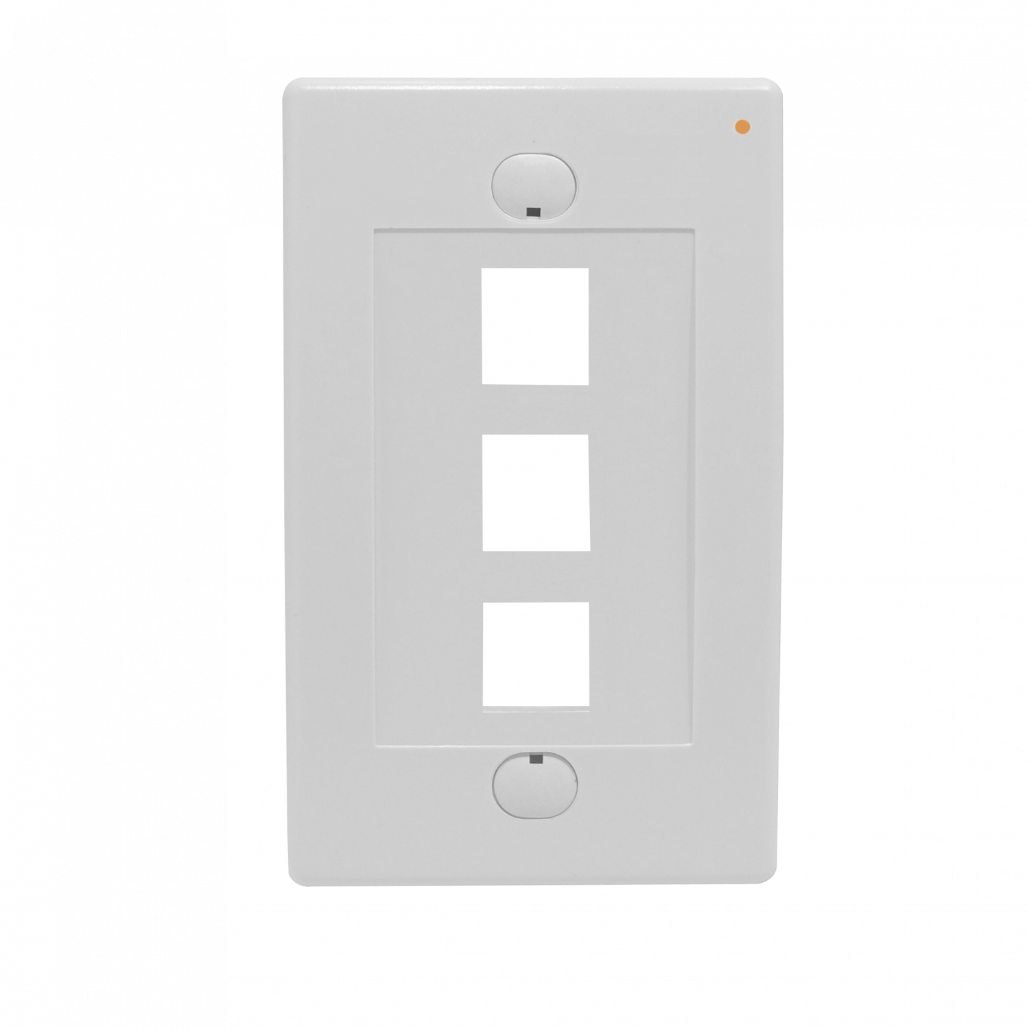 LINKMADE Blanco 3-Keystone Vertical Faceplate 70x114mm 3
