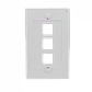 LINKMADE Blanco 3-Keystone Vertical Faceplate 70x114mm - Miniatura 3