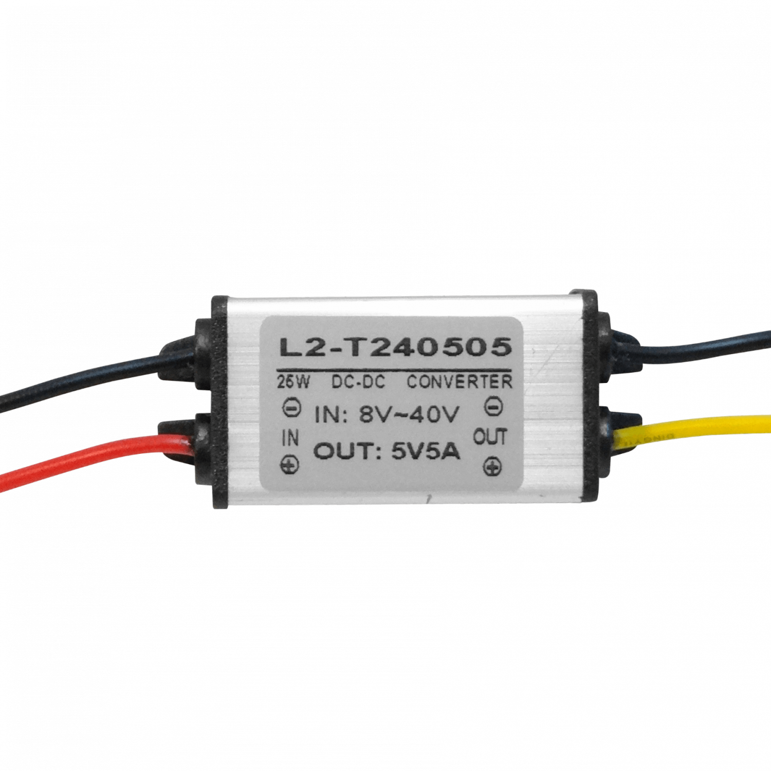 Convertidor in:8-40VDC (in:12/24V) out:5VDC 5A 25W DC-DC Step Down 3