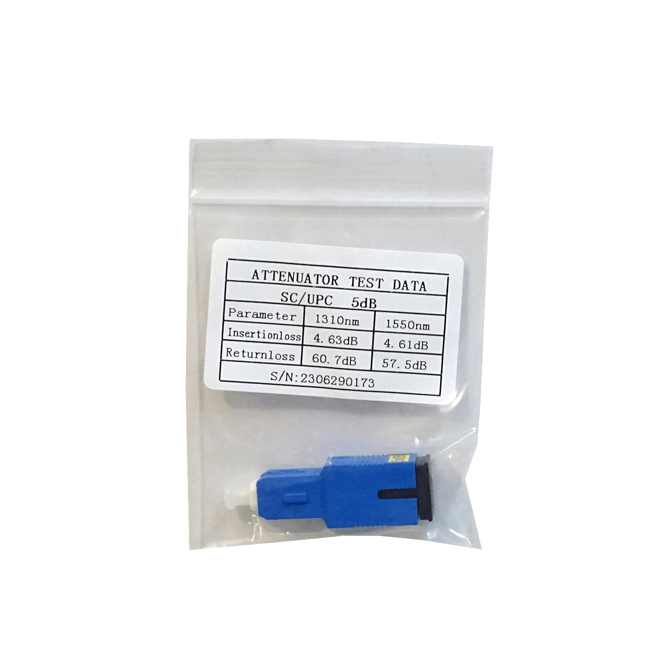 Atenuador de Fibra Óptica Monomodo SC/UPC 5dB ATSC-5 - LK 3