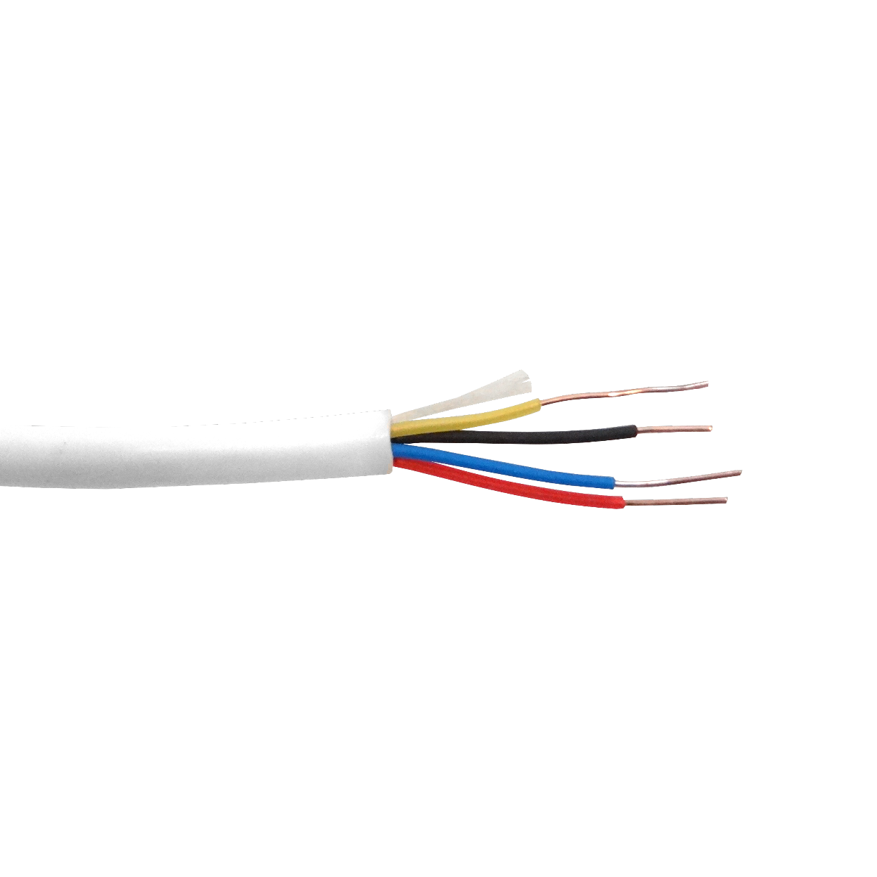 Cable Telefónico 100m, 4C, 24AWG, 2 Pares, Redondo, Aleación CCA, Blanco 2
