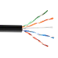 Cable UTP Exterior LINKMADE CBXL-UN1 100m Cat5e Cobre Solido AWG24 Negro HDPE - Miniatura 1