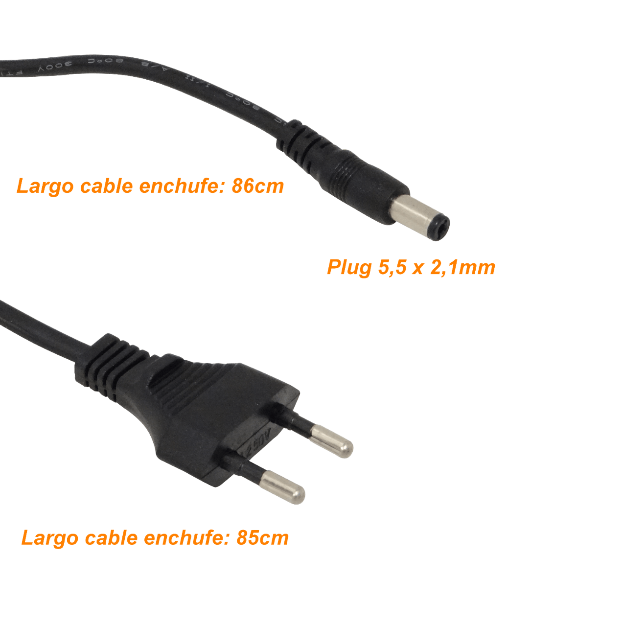 Fuente Switching 12V 4A 48W, Plug 5.5x2.1mm, Plástica para Interior 2