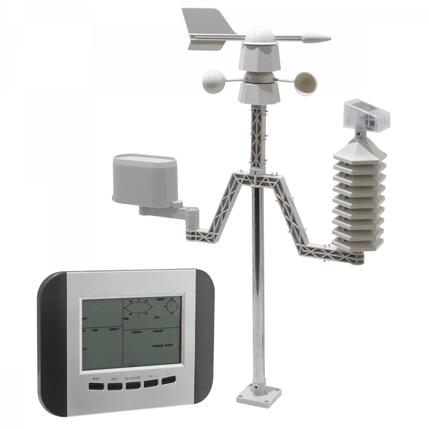 Estacion Meteorologica Temperatura Humedad Presion Viento, USB req/5-AA 433MHz 3