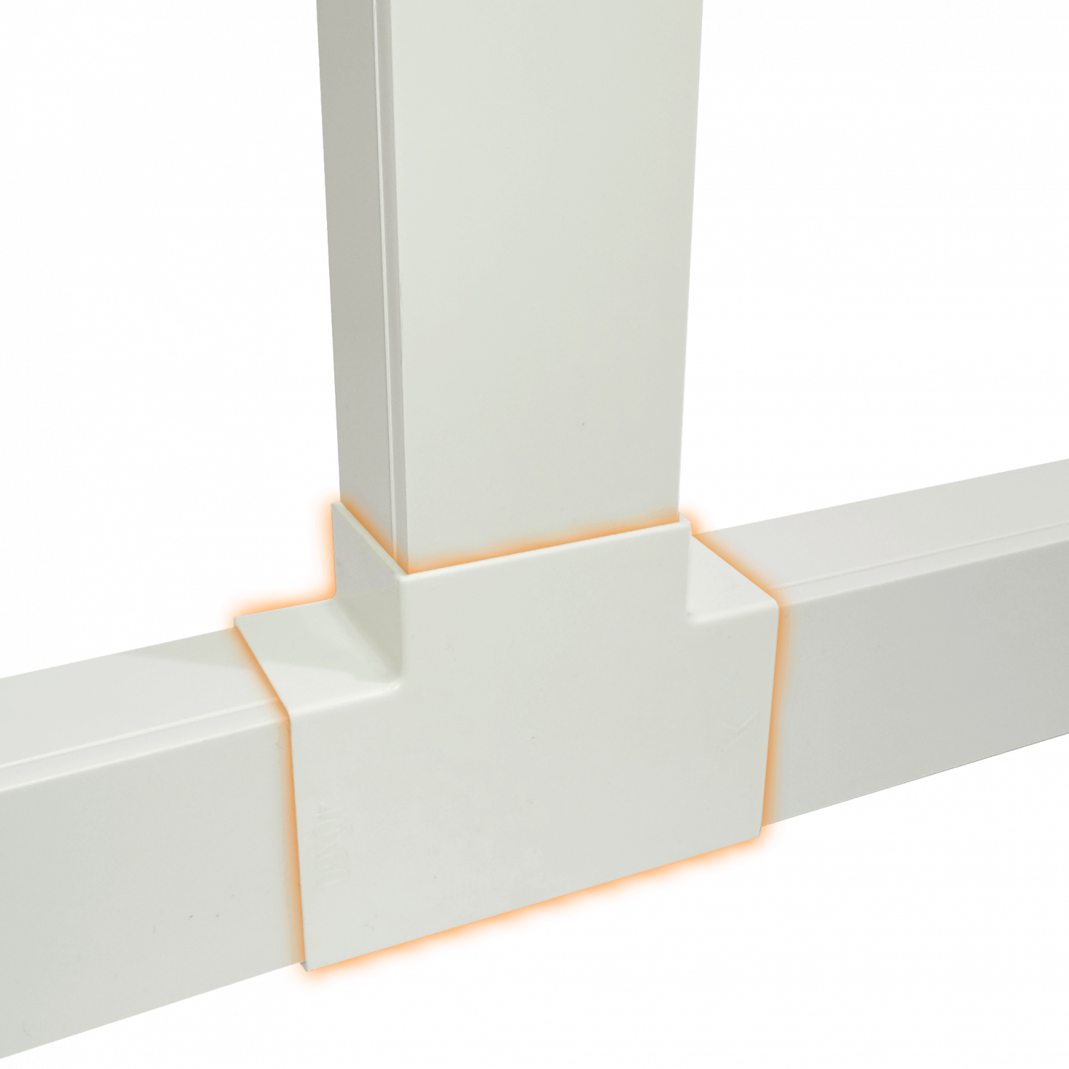 Derivación Tee LINKCHIP 60x40mm CCA-6040-TE, Blanca, para Canaleta QN6W 1