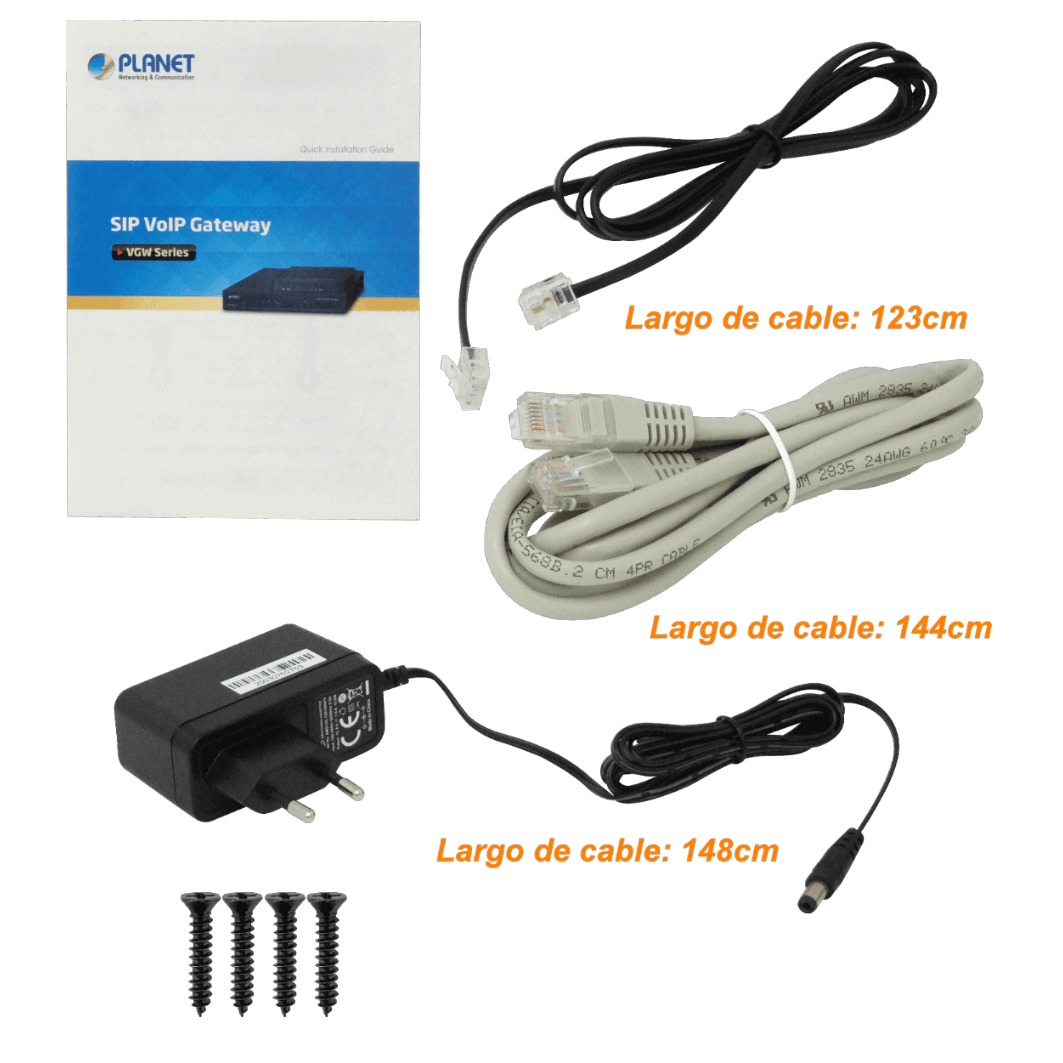 PLANET Router VoIP 4-FXS-RJ11-H 1-100 1-WAN genera 4linea telef analog 3