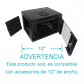 Gabinete Rack LINKMADE RK1004-3L 4U 10 Pulgadas Fondo 30cm Negro Vidrio - Miniatura 5