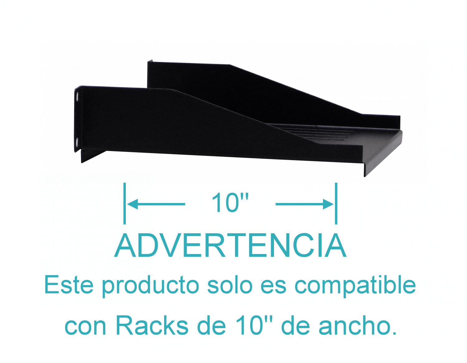 Bandeja Ventilada LINKMADE RB101-2L 1U 10 Pulgadas x 20cm Fondo Acero 1.2mm Angosta 4