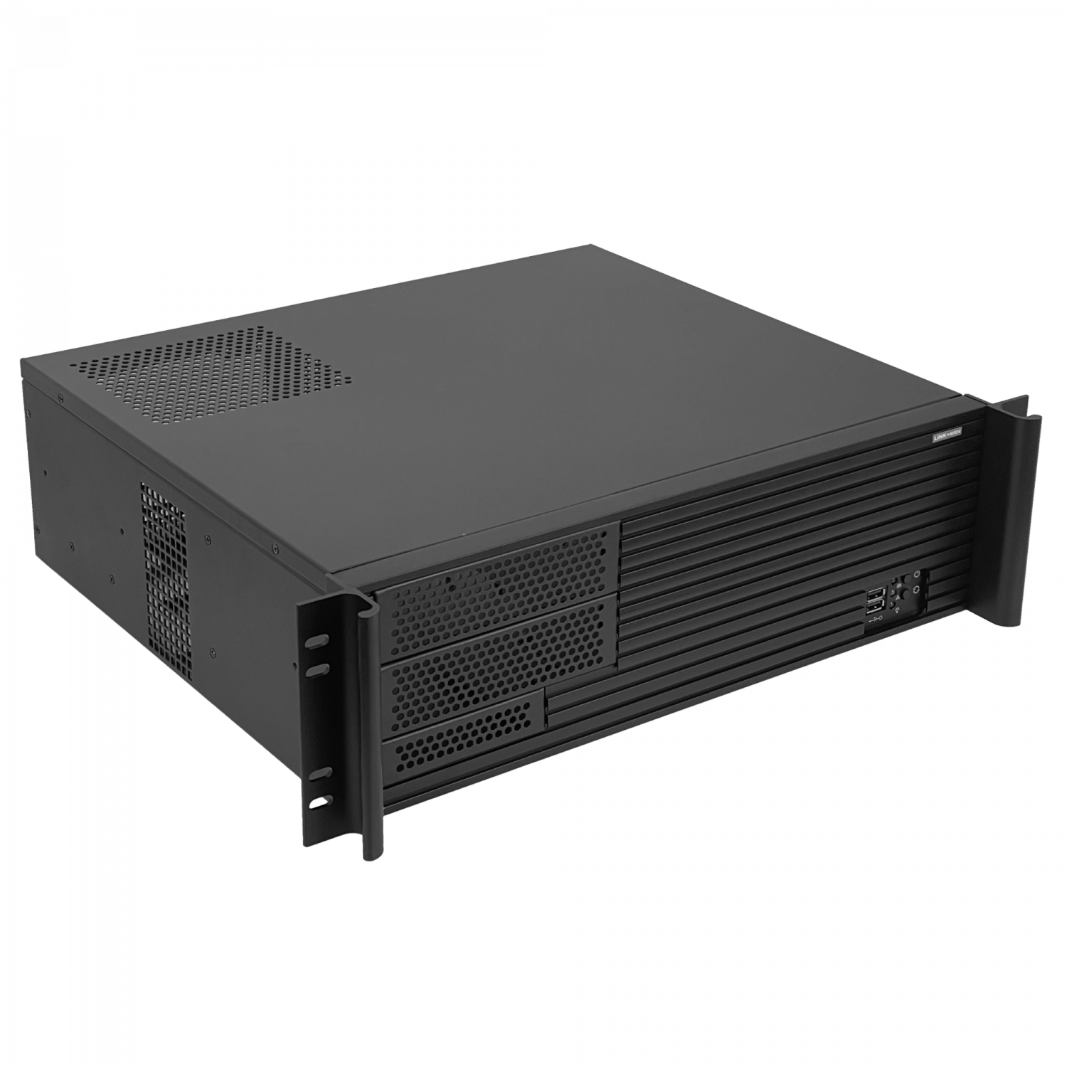Case Rack LINKMADE RAG-3U 3U ATX MATX con 2 Ventiladores Requiere Fuente ATX 5