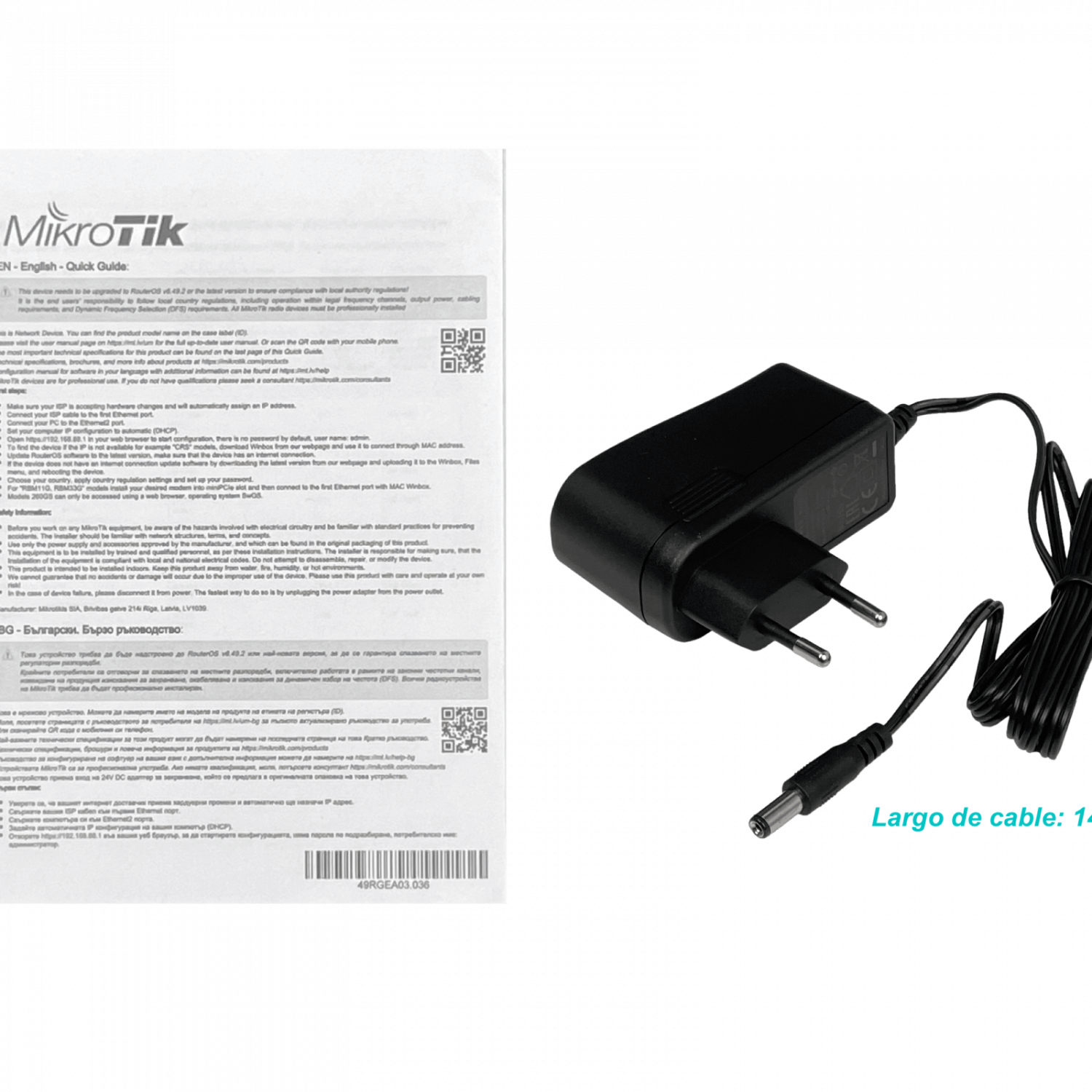 Router MikroTik hEX RB750Gr3 - 5 Puertos Gigabit, Dual-Core a 880MHz, 256MB RAM, RouterOS 1