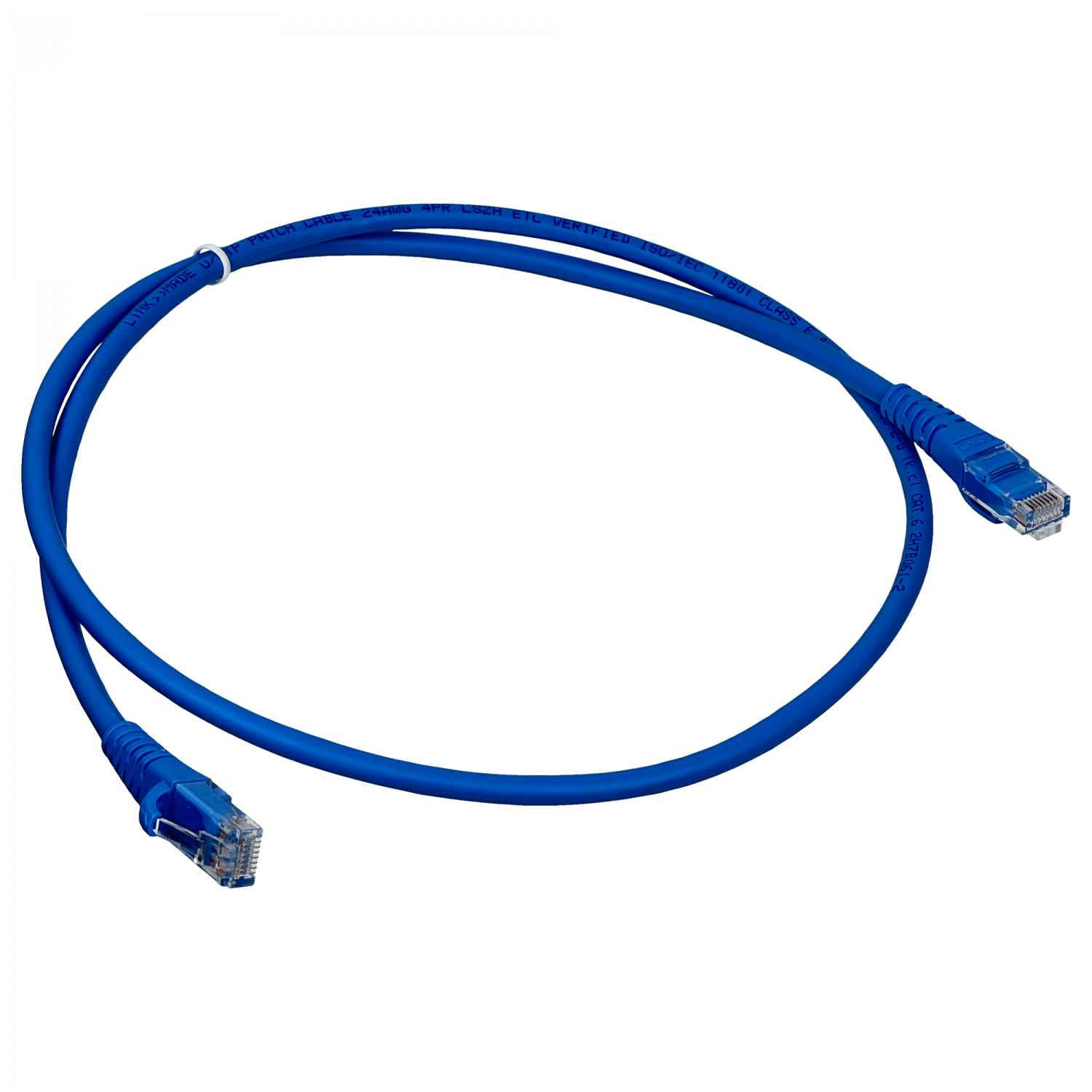 Cable Patch LINKMADE Cat6 Azul LSZH 1 metro Inyectado Multifilar 1