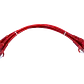 Pack x4 Cable Patch LINKMADE Cat6 30cm Rojo LSZH Inyectado - Miniatura 3