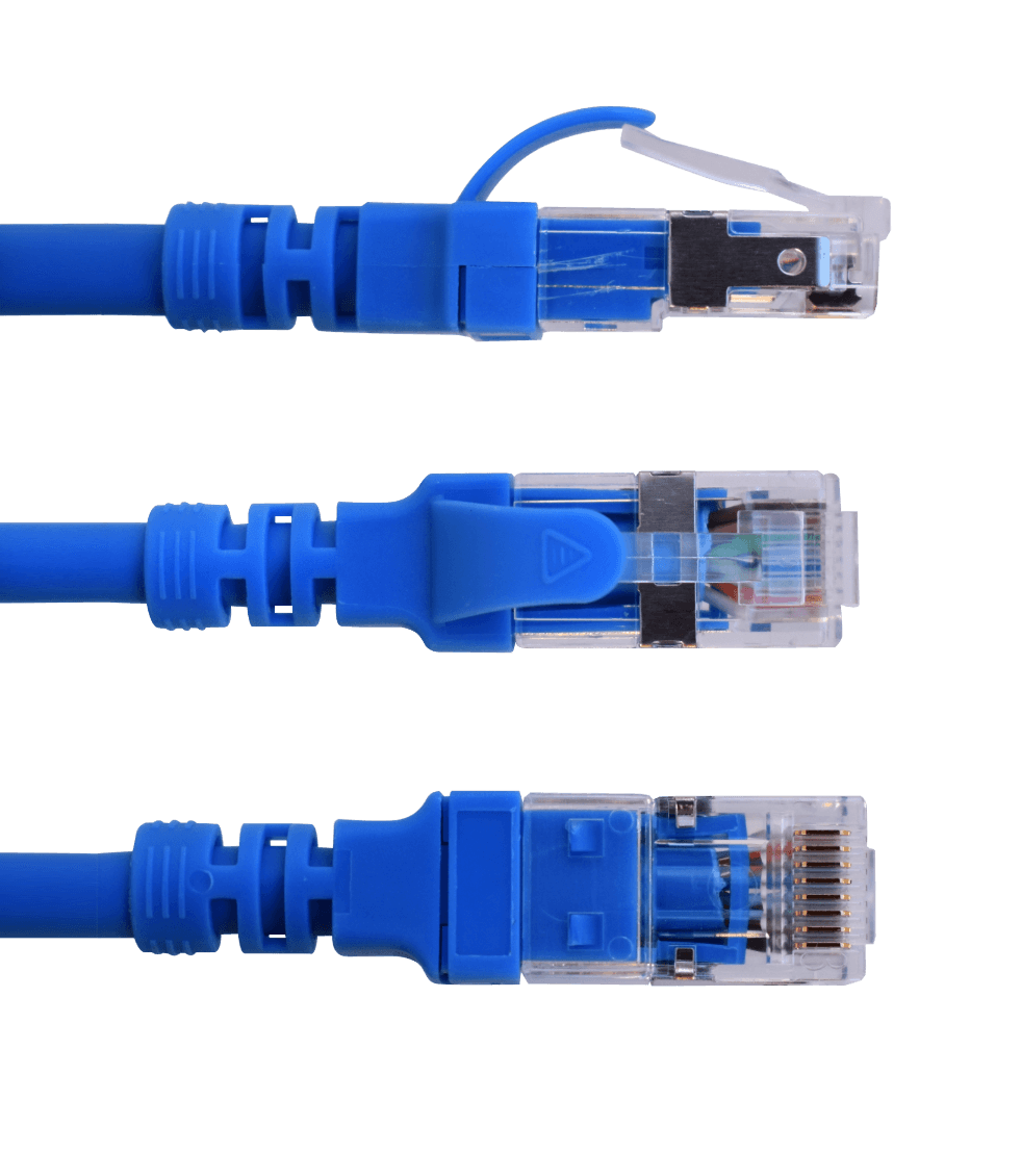 Cable Patch LINKMADE Cat6a Azul LSZH U/FTP 3m Inyectado Multifilar para Redes de Alto Rendimiento 1
