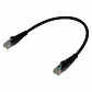Pack x4 Cable Patch LINKMADE Cat5e 30cm Negro LSZH Inyectado Multifilar - Miniatura 3
