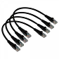 Pack x4 Cable Patch LINKMADE Cat5e 30cm Negro LSZH Inyectado Multifilar - Miniatura 5