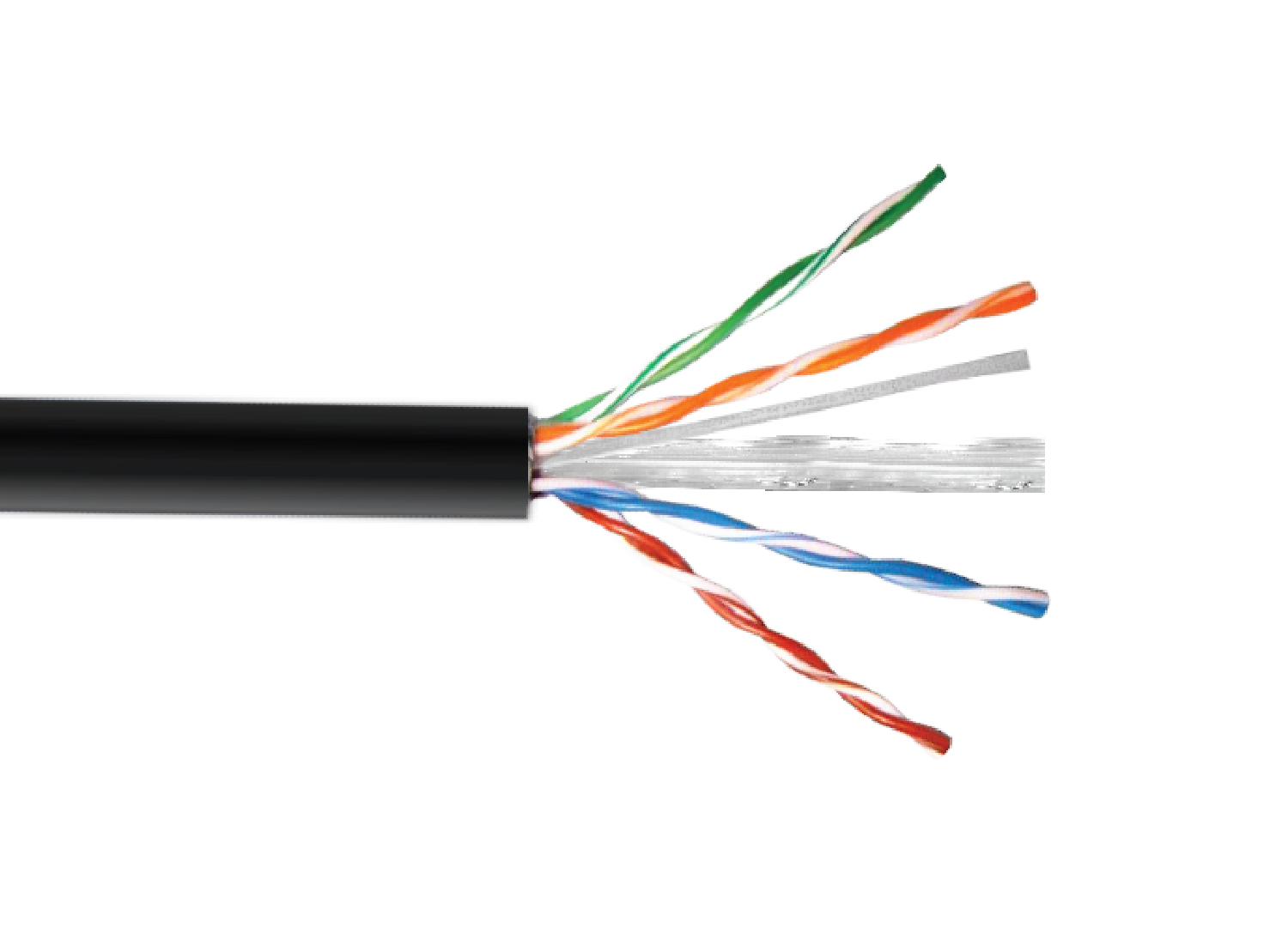 Cable UTP Exterior LINKMADE CBX6L-UN1 100m Cat6 Cobre Sólido AWG23 Negro PE 2
