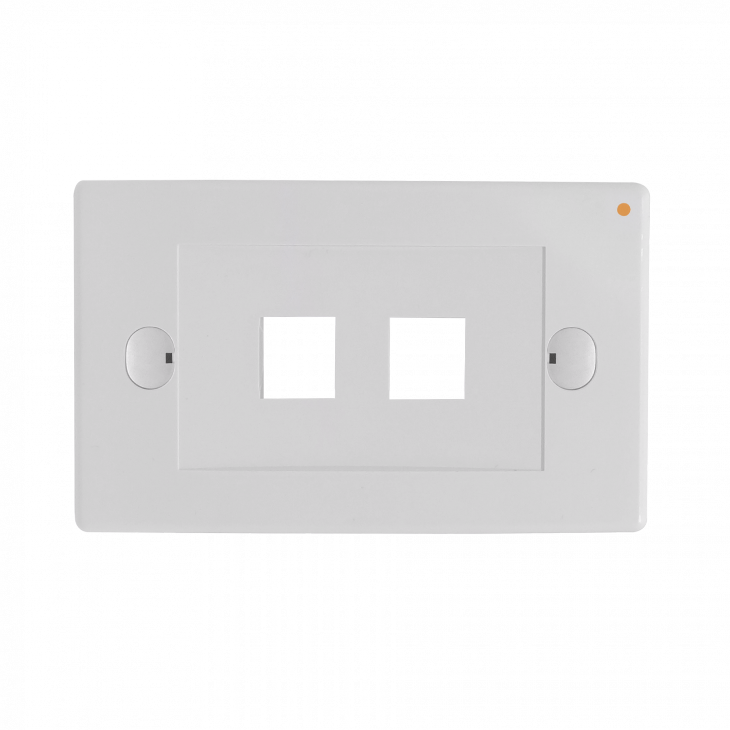 LINKMADE Blanco 2-Keystone Horizontal Faceplate 70x114mm 2