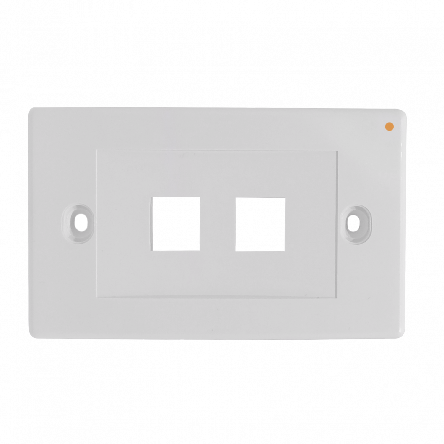 LINKMADE Blanco 2-Keystone Horizontal Faceplate 70x114mm 3