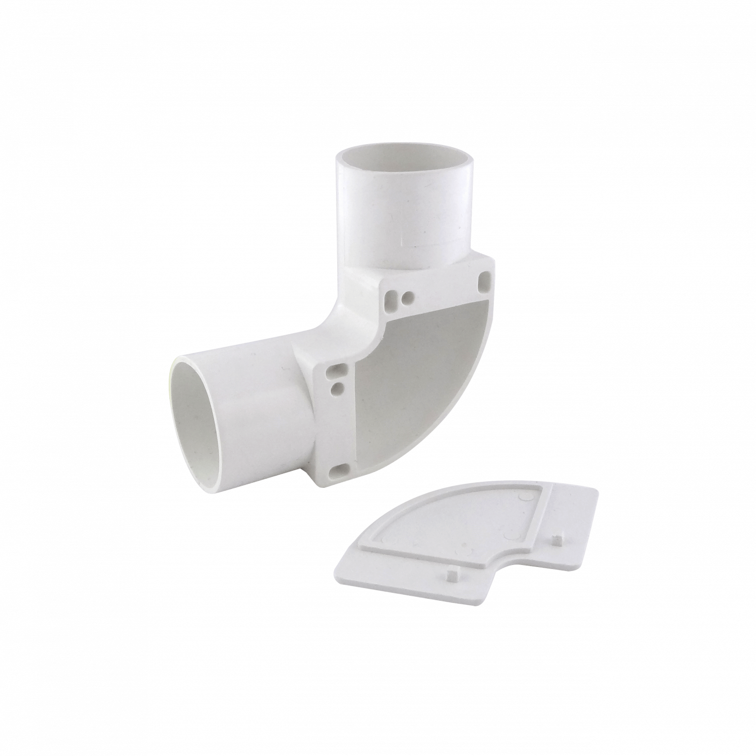 Codo con Tapa LINKCHIP para Tubo PVC Blanco de 25mm 2