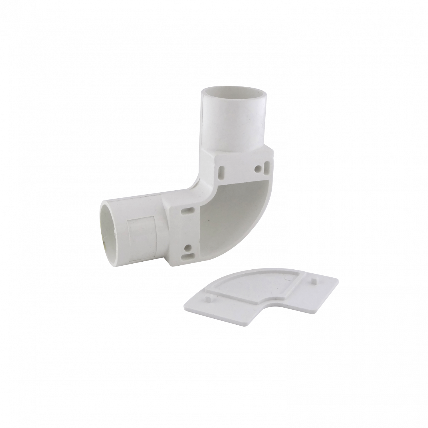 LINKCHIP 20mm Codo con Tapa para Tubo PVC Blanco 2