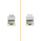 Blanco CAT6 UTP Copla RJ45-RJ45 Keystone Feedthrough - Miniatura 1