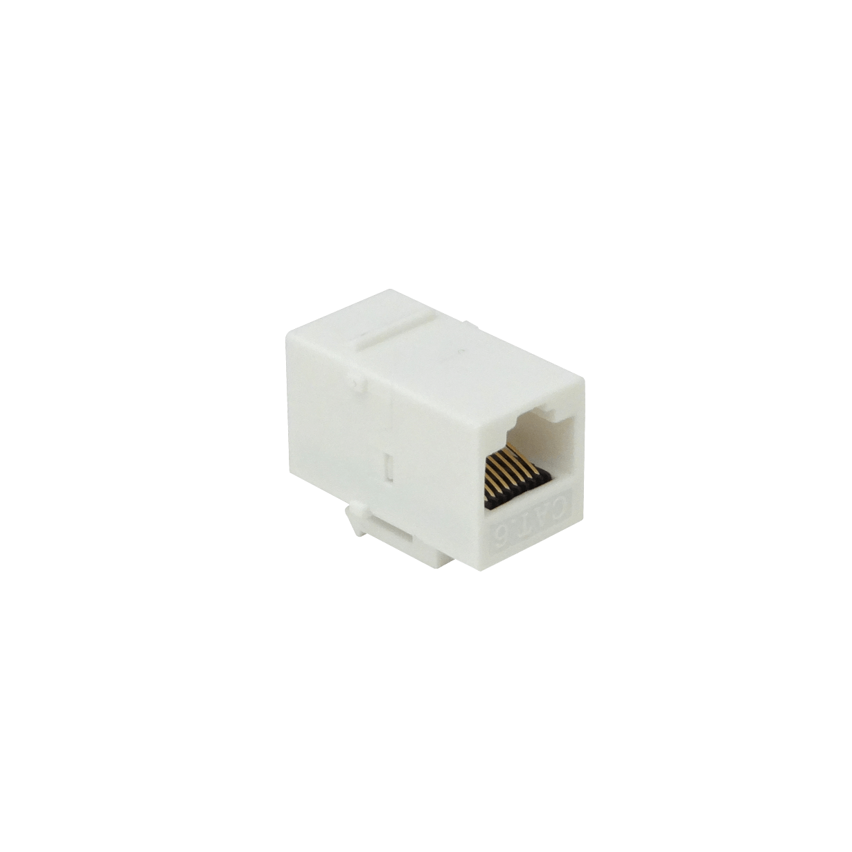 Blanco CAT6 UTP Copla RJ45-RJ45 Keystone Feedthrough 2