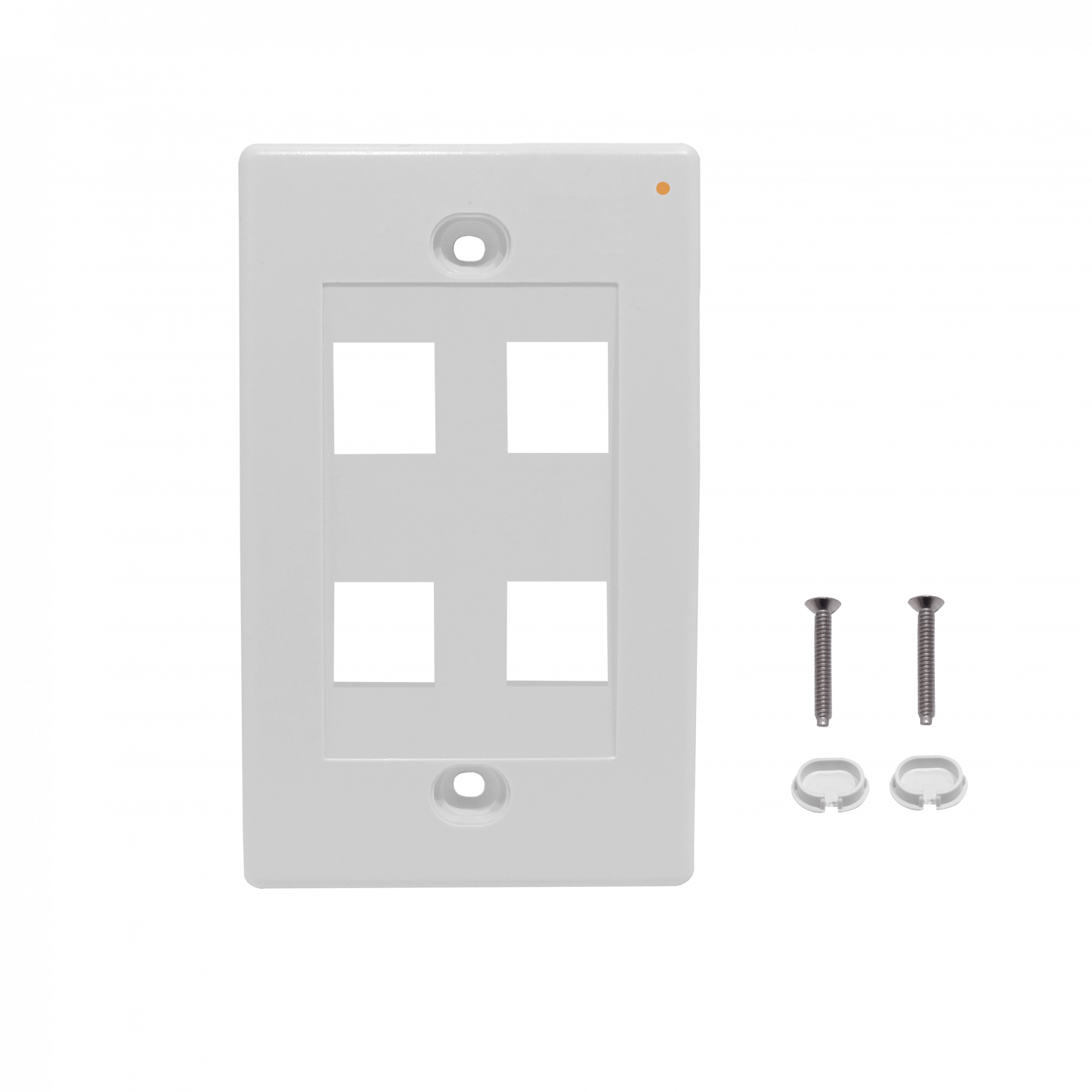 LINKMADE Blanco 4-Keystone Vertical Faceplate 70x114mm 3