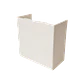 Union canal LinkChip QN1U 100x50mm blanca para canaleta - Miniatura 1