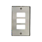 BTICINO Placa 3 Puestos Modulos Aluminio c/Tornillos - Miniatura 1