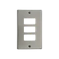 BTICINO Placa 3 Puestos Modulos Aluminio c/Tornillos - Miniatura 2