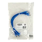 Pack x4 Cable Patch LINKMADE Cat5e 30cm Azul LSZH Inyectado Multifilar - Miniatura 2